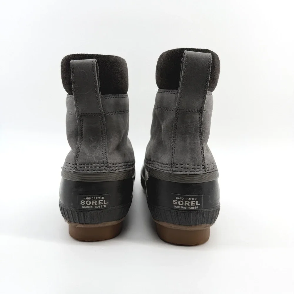 Sorel Cheyanne II Duck Boots Mens 14 Gray Waterproof Gorpcore Utility NM2575-052